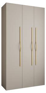 Armoire à portes battantes Como 2 Beige - Doré - 130 x 40 cm