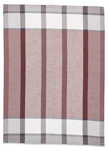 4er Set Geschirrtücher Streifen Rot - Textil - 50 x 1 x 70 cm