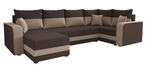 Ecksofa HEWLI-LONG Beige - Braun - Ecke davorstehend rechts