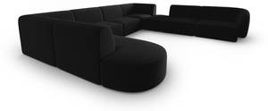 modulares U-Formsofa SHANE 8 Sitzplätze Schwarz