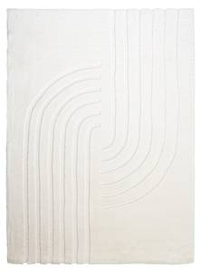 Hochflor Teppich Carvy Curves Creme - 160 x 230 cm