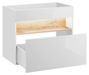 Schrank unter waschbecken BAHAMA CUW80 Weiß - Holzwerkstoff - Kunststoff - 80 x 68 x 46 cm