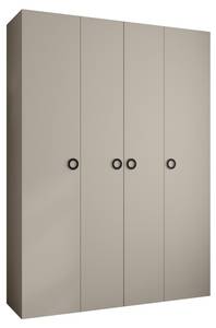 Armoire à portes battantes Como 1 Beige - Noir - 180 x 50 cm