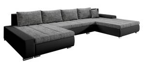 Ecksofa Elisabetta Schwarz - Grau