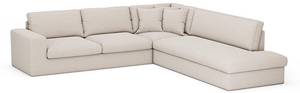 Sofa NEVIANO Beige - Textil - 265 x 85 x 310 cm