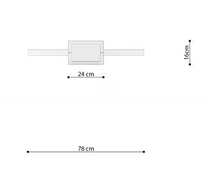 Hängelampe Rio 4000K Weiß - Tiefe: 78 cm