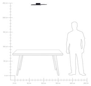 Deckenlampen OKSU Schwarz - Metall - 54 x 6 x 54 cm