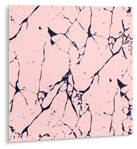 Selbstklebende Fliesen (9 St.) Marmor Pink - Kunststoff - 30 x 30 x 1 cm