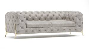 Chesterfield Sofa 3-Sitzer Klareno Grau