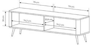 TV-Schrank Katine 163 Schwarz