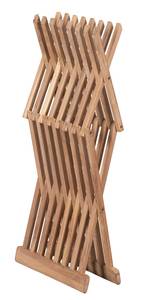 Teak Beistelltisch Cross Braun - Holz teilmassiv - 32 x 50 x 40 cm