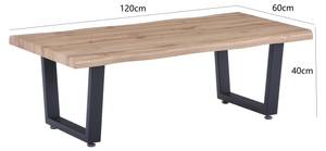 Couchtisch Wood II Braun - Holzwerkstoff - 120 x 40 x 60 cm