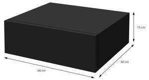 Nachttisch hängend Schwarz - Schwarz - Tiefe: 56 cm