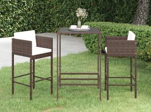 Garten-Bar-Set (3-teilig) 3012236-1 Braun - 70 x 70 cm - Anzahl Teile im Set: 3