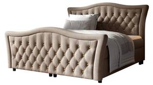 Boxspringbett GLOSSIO Beige - Breite: 170 cm