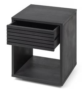 Table de chevet Emma Noir - Bois massif - Bois/Imitation - 40 x 50 x 38 cm