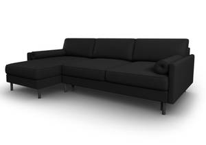 Schlaf-Ecksofa + Box SCOTT 5 Sitzplätze Schwarz