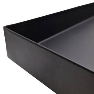 Metall tablett Schwarz - Metall - 60 x 6 x 60 cm