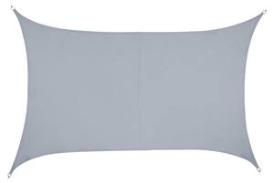 Voile d'ombrage rectangle PES gris clair 300 x 400 cm