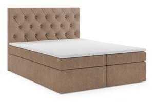 Boxspringbett BLANO 140 cm cm MH09 Braun Braun - Holzwerkstoff - 140 x 123 x 217 cm