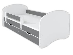 Kinderbett Henny mit Schublade Grau - 80 x 160 cm
