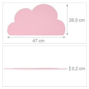 Platzdeckchen für Kinder in Wolkenform Hellrosa