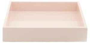 Lacktablett small powder rose Pink - Holzwerkstoff - Kunststoff - 19 x 4 x 19 cm