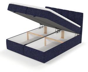 Boxspringbett Shay Marineblau - Breite: 200 cm