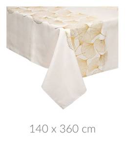 Tischdecke mit Ginkgo-Muster GINKO Tiefe: 360 cm