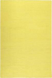 Kurzflorteppich Rainbow Kelim Gelb - Naturfaser - Textil - 200 x 1 x 290 cm
