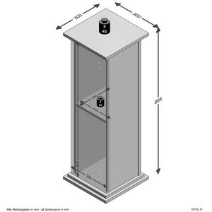 Colonne de Rangement 1 Porte Essex Anthracite