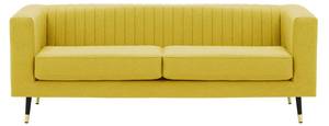 Dreisitzer-Sofa Slender Gelb