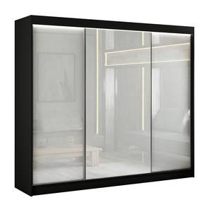 Kleiderschrank PEKA Schwarz - Weiß - Breite: 250 cm