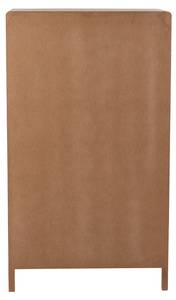 Armoire en bois et rotin naturel Beige - Bois manufacturé - 40 x 140 x 80 cm