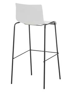 Tabouret de bar Hoover Blanc - Noir