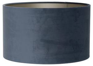 Lampenschirm Velours Dusty Blue - Ø40 Blau - Textil - 40 x 30 x 40 cm