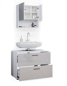 Mobilier de salle de bains Irma Blanc brillant - Blanc