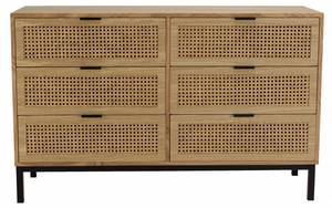 Kommode MARCEAU Braun - Holz teilmassiv - 40 x 75 x 120 cm