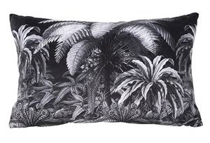 Kissen Jungle Schwarz - Textil - 60 x 40 x 40 cm