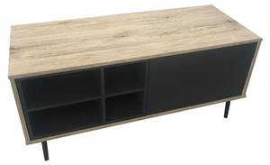 MAILBOX Lowboard Braun - Grau - Holzwerkstoff - Metall - 98 x 45 x 39 cm