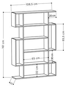 Etagère en aggloméré Mito Imitation chêne Sonoma / Anthracite