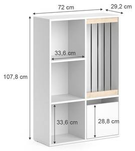 Étagère de rangement Luigi blanc Blanc