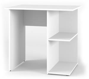 Bureau Simple blanc Blanc - Bois manufacturé - 82 x 76 x 60 cm
