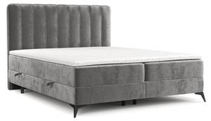 Boxspringbett Aggaz Grau - Breite: 180 cm