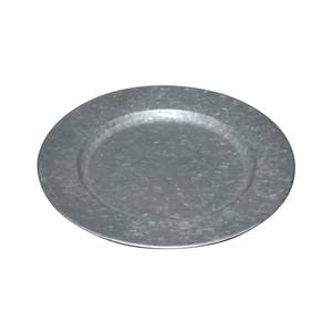 Dessous d'assiette en métal galvanisé Gris - Métal - 2 x 0 cm