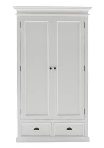 Armoire Halifax 7 Blanc - En partie en bois massif - 110 x 190 x 55 cm