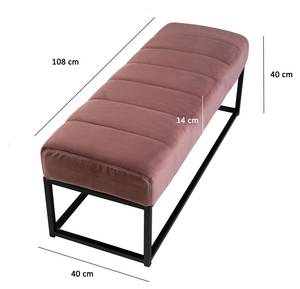 Sitzbank ARANIT Pink - Metall - 40 x 40 x 108 cm