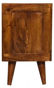 NACHTTISCH  Manila Braun - Massivholz - 30 x 50 x 30 cm