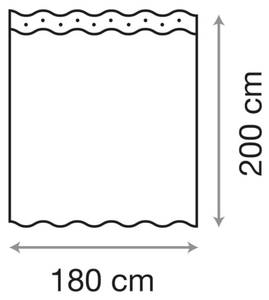 Duschvorhang Dahlien Blau - Textil - 180 x 200 x 200 cm