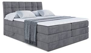 Boxspringbett APO KING Steingrau - Breite: 200 cm